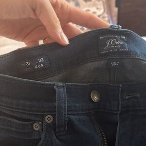 J. Crew Men's Dark Blue Slim Straight Jeans